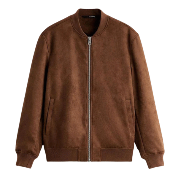Baseballjacke aus Wildleder – Bild 3