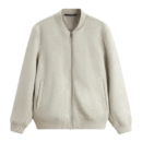 Baseballjacke aus Wildleder