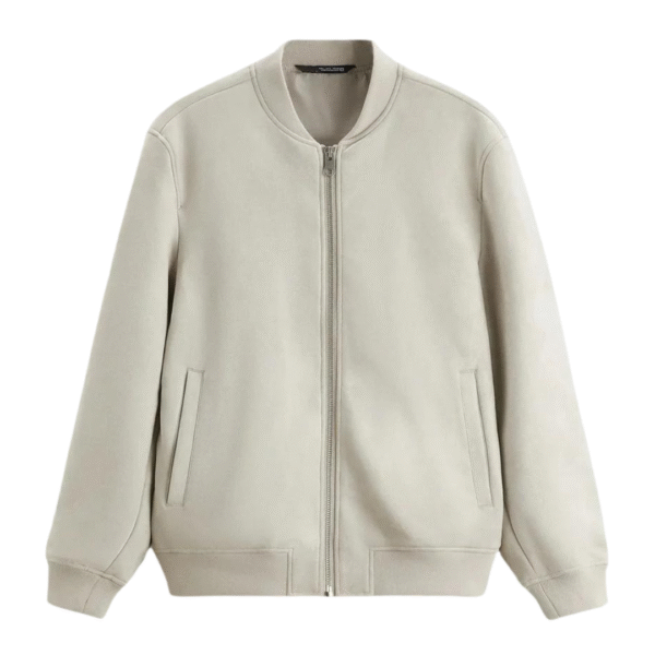 Baseballjacke aus Wildleder