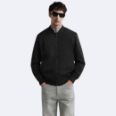 Baseballjacke aus Wildleder